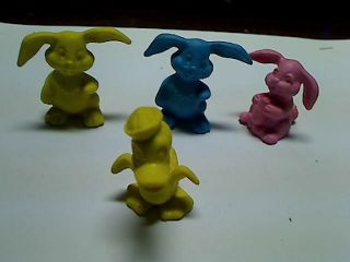Four Vintage Diener Rubber Eraser Toy Figures 60s - Specify Ones You Want @chkout