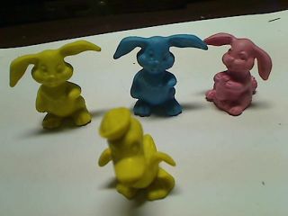 Four Vintage Diener Rubber Eraser Toy Figures 60s - Specify ones you want @Chkout 4