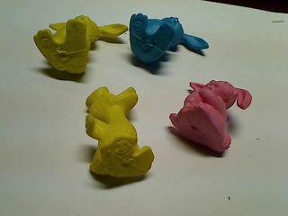 Four Vintage Diener Rubber Eraser Toy Figures 60s - Specify ones you want @Chkout 5