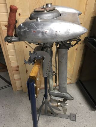 Vintage 1939 Waterwitch Outboard Motor 3