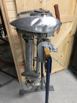 Vintage 1939 Waterwitch Outboard Motor 5