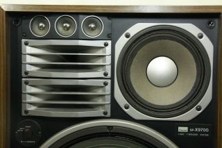 Vintage Sansui SP - X9700 Speakers 4 Way 7 Speaker System (Pair) 5