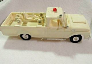 Rare Vintage 1963 Plastic Model Truck,  Ford 100,  & Go Cart On Racks