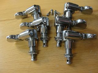 1959 Grover USA Vintage Chrome Pat Pend Tuners Machines 3x3 Martin D - 28 EXC 4