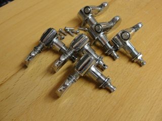 1959 Grover USA Vintage Chrome Pat Pend Tuners Machines 3x3 Martin D - 28 EXC 5