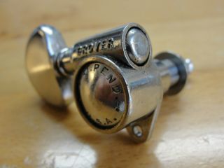 1959 Grover USA Vintage Chrome Pat Pend Tuners Machines 3x3 Martin D - 28 EXC 8