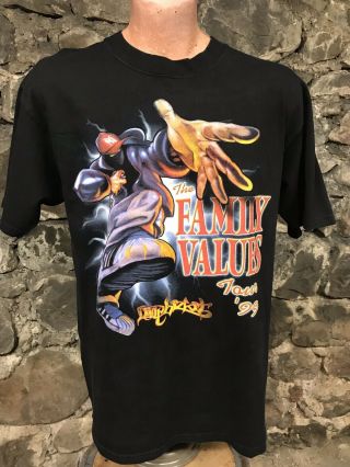 Limp Bizkit Vtg 90s Concert T Shirt Family Values Tour Primus Dmx Method Man Xl