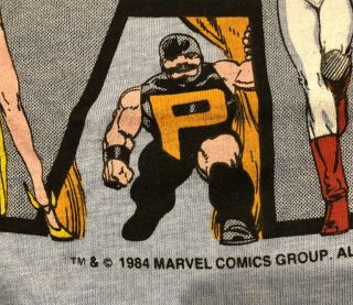 Vintage Marvel T Shirt 1984 Alpha Flight John Byrne Art 3