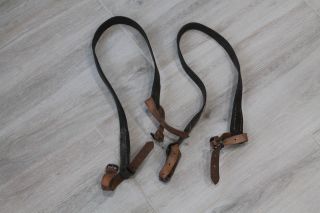 Russian Wwii Brown Leather Sling For Mosin Nagant M44 Carbine.