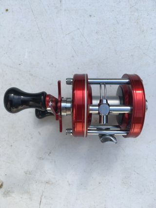 Vintage Garcia Abu Ambassadeur 5000 Red 1980 Reel Sweden Casting VGC Fishing 8