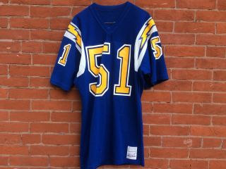 Vintage San Diego Chargers Jersey Medalist Sand Knit Los Angeles