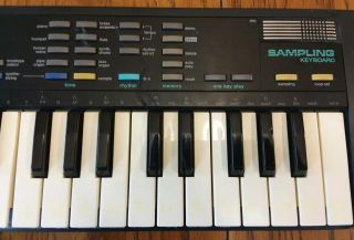 Vintage Casio SK - 1 Sampling Synthesizer Keyboard with adapter.  Great 4