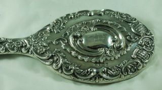 Late Victorian Silver Hand Mirror William Devenport Birmingham 1901 A707617 2