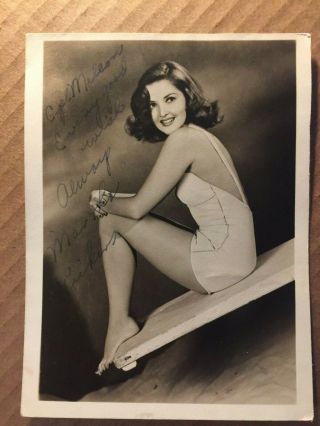 Martha Vickers Very Rare Vintage Autographed Photo The Big Sleep 1944