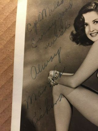 Martha Vickers Very Rare Vintage Autographed Photo The Big Sleep 1944 5