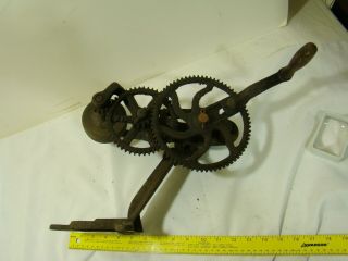 Antique Vintage Old Tools Hand Crank Bench Grinder 1902 Patent By Landis