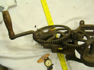 Antique Vintage Old Tools Hand Crank Bench Grinder 1902 patent by Landis 6