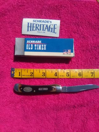 Vintage Schrade 100 anniversary 1904 - 2004 end of company Old Timer Knife S194OT 3