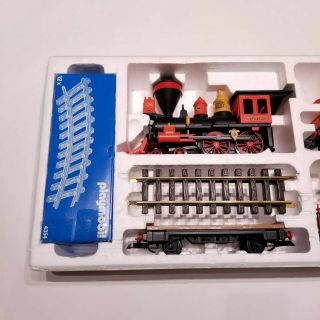 Playmobil 4034 Vintage G - Scale Pacific Railroad Mary Western Train Set Germany 3