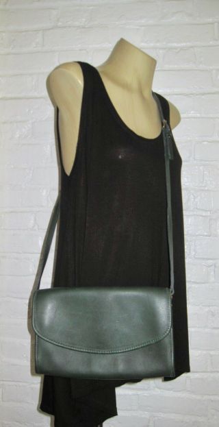 Coach Vintage Hunter Green Bag 9945 Exc Cond Cross Body Shoulder Made In Usa