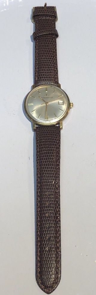 Jaeger Lecoultre Vintage Mens Handcrafted Gold Plated Watch