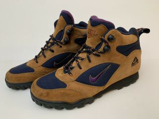 Vintage 90s Nike Acg Hiking Boots Womens Shoes Sz 10 Barely Worn Sneaker Boot