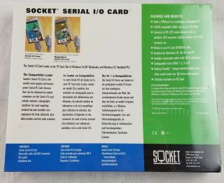 Vintage Socket Serial I/O card Serial PC Card For Windows CE,  9X NT 2