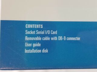 Vintage Socket Serial I/O card Serial PC Card For Windows CE,  9X NT 3