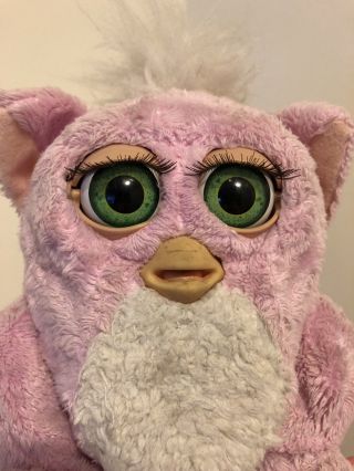 Vintage 2005 Furby Baby PINK Tiger Electronics Rubber Feet Moving Legs 2