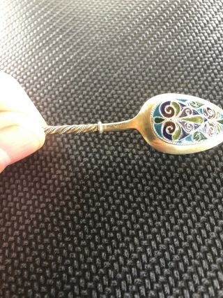 - DAVID ANDERSEN NORWEGIAN STERLING SILVER GILT PLIQUE - A - JOUR DEMITASSE SPOON 6