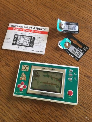 Vintage Nintendo Game & Watch Donkey Kong Jr.  Handheld Electronic Game Dj - 101