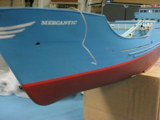Vtg Billing Boats Model 1/50 Built Mercantic Coaster Freight Ship W/ Fittings