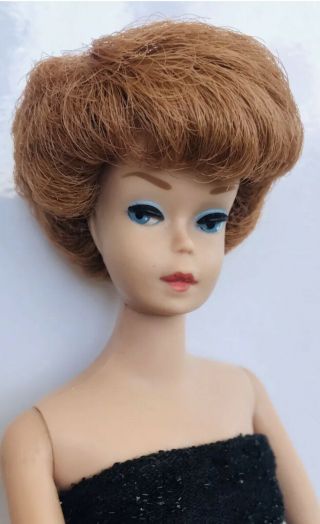 Barbie Midge Doll Bubble Cut Titian Red Hair 1958 1962 Japan On Foot,  Outfit