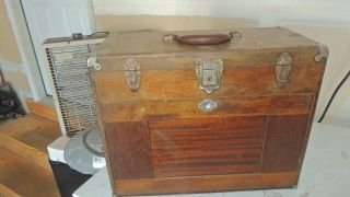 Vintage Antique H Gerstner & Sons Machinist Tool Box Chest 10 Drawers