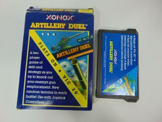 Vintage Xonox Artillery Duel Video Game Commodore Vic - 20 Boxed