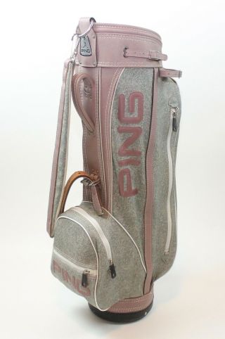 Ping Ladies Vintage Rare Carry Staff Cart Golf Bag 4 - Way Pre - Owned