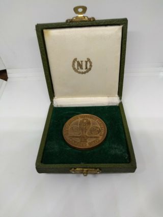 Vtg Rare Medal Of Copper Championship Soccer World Cup Mexico 70