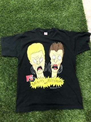 Vintage 1993 Mtv Beavis And Butthead Stanley Desantis Shirt Large Single Stitch