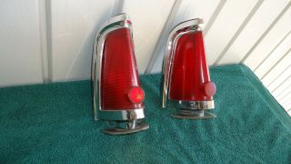 Pair 1963 Lincoln Tail Light Assemblies Vintage