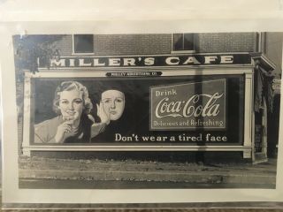 Vintage Coca Cola Photograph Millers Cafe,  St Joseph Missouri