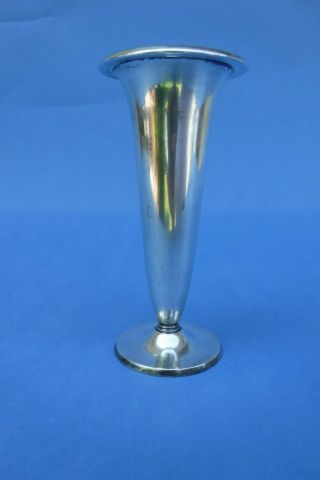 Vintage Tiffany & Co Sterling Silver Small 6 " Trumpet Vase 20119