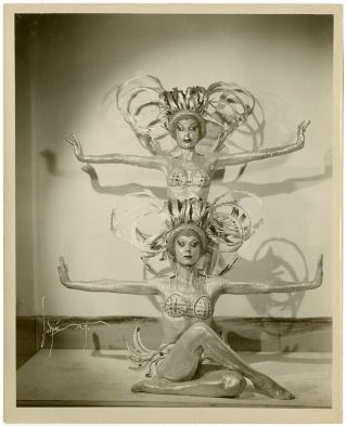 Risqué Vaudeville Dancers Grisha & Brona 1930s Vintage Achille Volpé Photograph