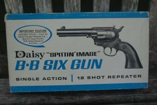 Vintage Daisy Spittin Image Bb Six Gun Pistol Model 179 W Box & Insert.  177
