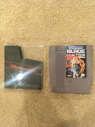 Power Blade 2 Nes Rare Game.  Great Shape.  With Metroid Homebrew