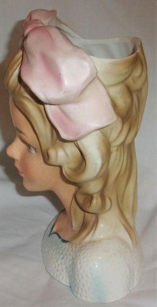 Rare Vintage Enesco Teenage Glamour Smart Girl Headvase Japan 7 