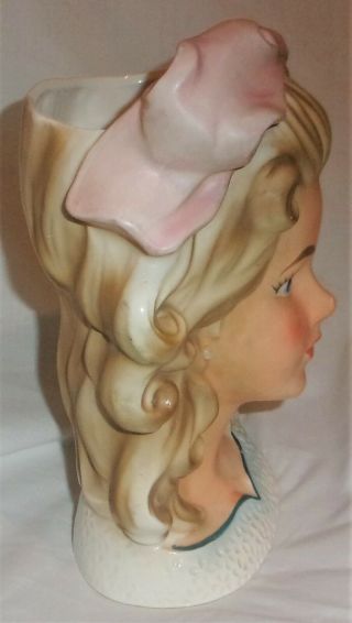 Rare Vintage Enesco Teenage Glamour Smart Girl Headvase Japan 7 