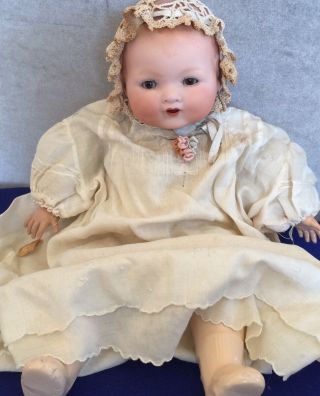 Antique Arranbee Bisque Baby Doll - Made In Germany 11” Head Circumference.