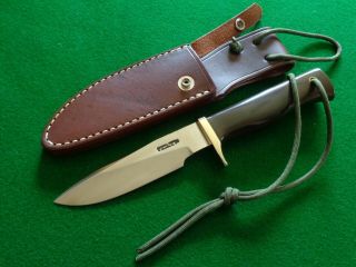 Rare Randall Model 28 Woodsman Ss Green Micarta Hunting Knife