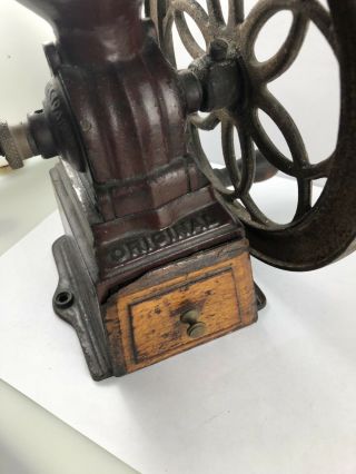 Mjf Patentado Antique Coffee Grinder Mill Cast Iron Single Wheel Spain