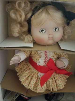 Campbell Soup Porcelain Doll " Gift Of Gab "